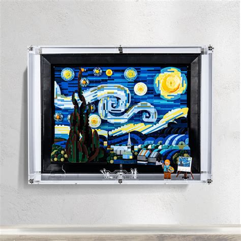 Wall Mounted Display Case for LEGO® Ideas: The Starry Night (21333)– Wicked Brick