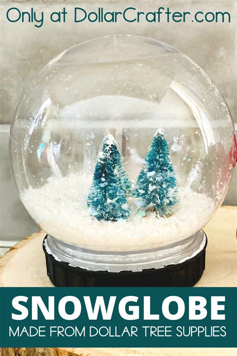 DIY Dollar Tree Snow Globe | Dollar tree christmas decor, Christmas snow globes diy, Snow globe ...