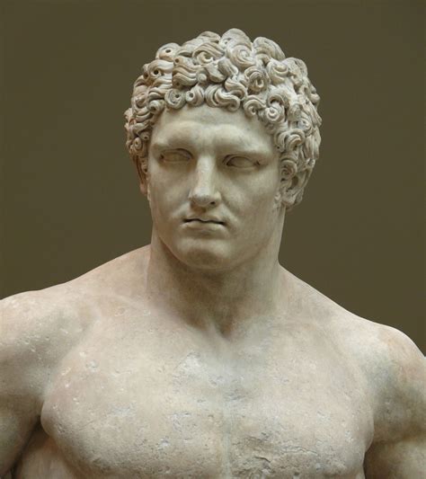 Ancient Roman marble statue of a youthful Hercules. Early Imperial, Flavian (A.D. 68–98 ...