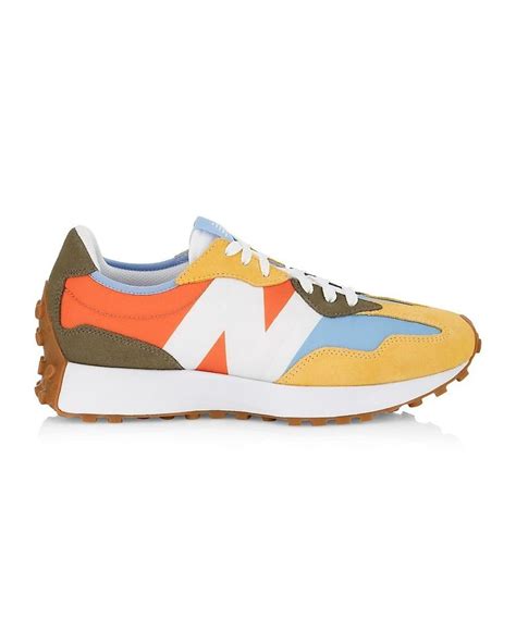 New Balance 327 Colorblocked Leather Sneakers for Men | Lyst Canada