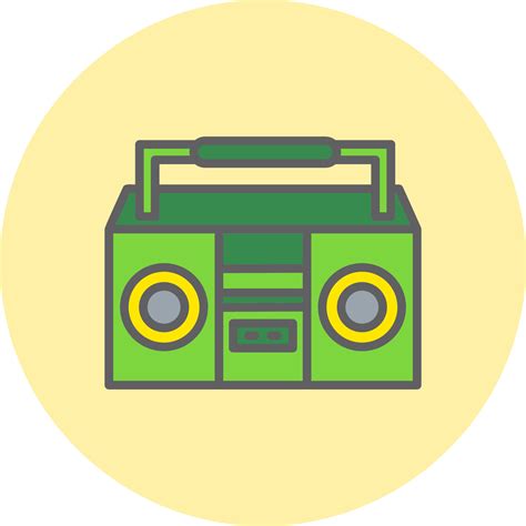 Boombox Vector Icon 16497054 Vector Art at Vecteezy