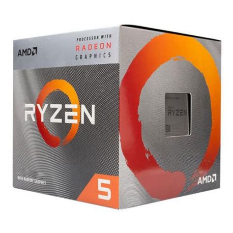 Buy AMD RYZEN 5 3400G WITH RADEON RX VEGA 11 GRAPHICS PROCESSOR ( upto 4.2 GHz / 6 MB cache ...