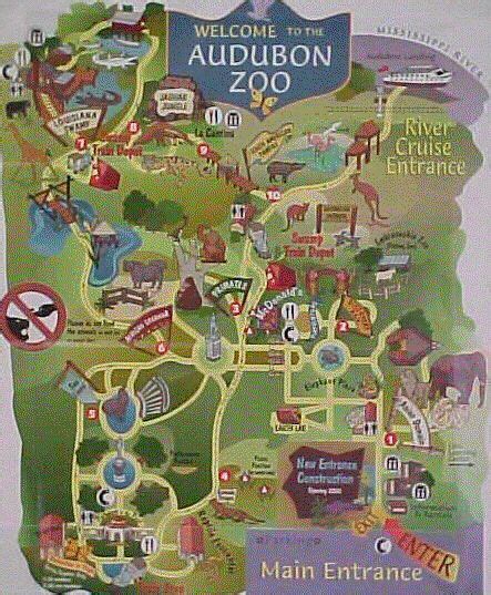 Audubon Zoo Map | Zoo map, Map diagram, Audubon zoo