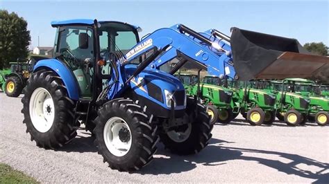 New Holland T4.115 4x4 Tractor with Cab & Loader! For Sale by Mast Tractor - YouTube