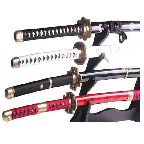 one piece zoro swords roronoa zoro sword Style metal Weapons Anime japanese samurai swords Hot ...