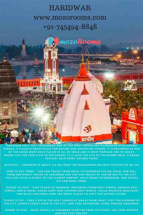 HARIDWAR www.mozorooms.com +91-745494-8848 HARIDWAR ISN’T JUST CONSIDERED ONE OF THE MOST ...