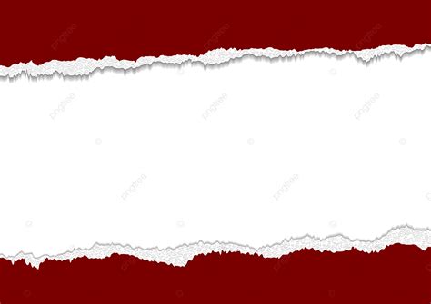 Torn Paper Edge Vector Design Images, Banner Design Of Red Torn Paper ...