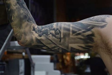 Union Jack tattoo | Military sleeve tattoo, Army tattoos, Union jack tattoo