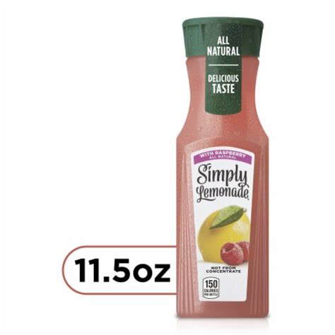 Simply Lemonade With Raspberry All Natural Non-Gmo, 11.5 fl oz - Kroger