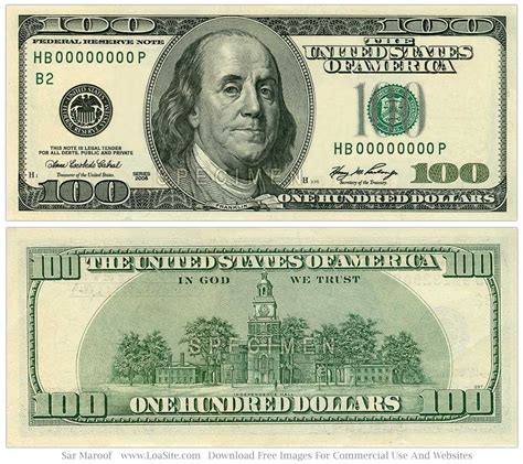 Free Printable 100 Dollar Bill - Free Printable