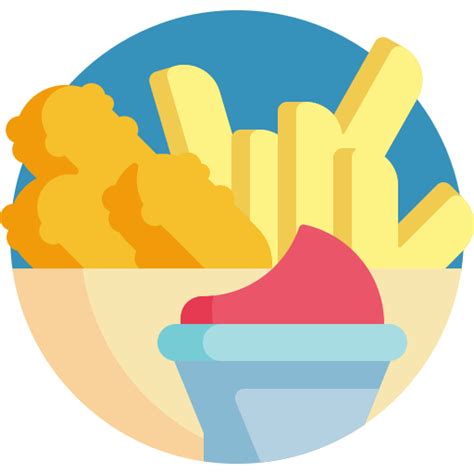 Finger food Detailed Flat Circular Flat icon