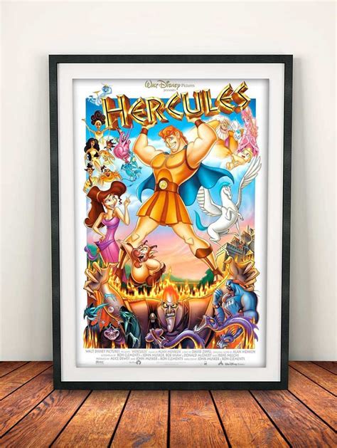 Hercules 1997 A4 Movie Film Poster | Etsy