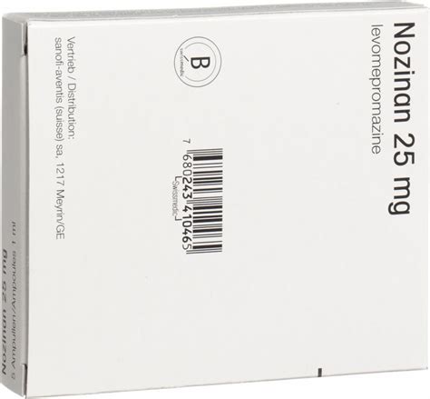 Nozinan Injektionslösung 25mg/ml 5 Ampullen 1ml in der Adler Apotheke