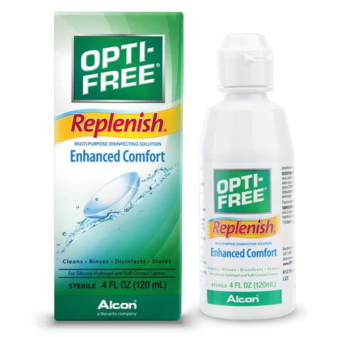 OPTI-FREE Replenish Multipurpose Contact Lens Disinfecting Solution, 4 Fl. Oz. - Walmart.com