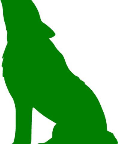 Green Wolf Cliparts - Png Download - Full Size Clipart (#2994941) - PinClipart