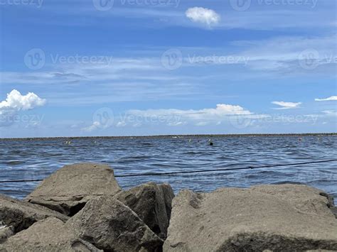 Panoramic Beach View 12822535 Stock Photo at Vecteezy