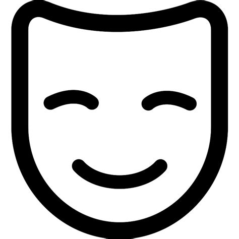 Comedy Mask Vector SVG Icon - SVG Repo