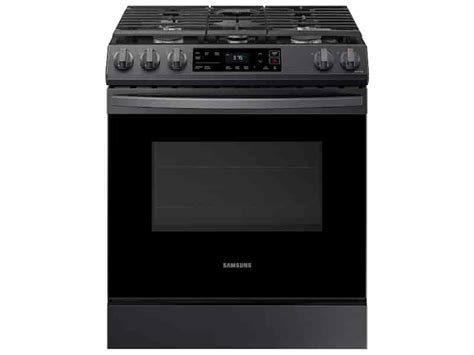 6.0 cu ft. Smart Slide-in Gas Range in Black Stainless Steel Ranges ...