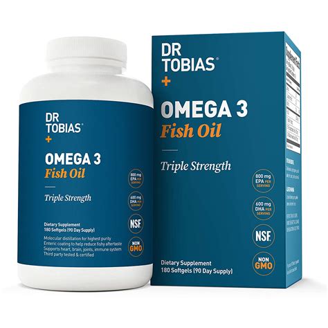 Buy Dr Tobias Omega 3 Fish Oil Triple Strength, 90 days supply - special discount and free shipping