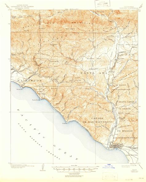 Ventura California Map – Topographic Map of Usa with States