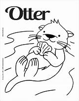 Otter Coloring Pages  ColoringBay sketch template