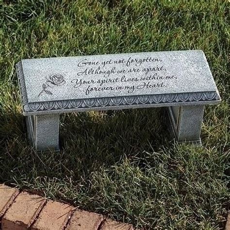 Gone Not Forgotten Memorial Bench For Garden Or Grave | Memorial benches, Memorial garden ...