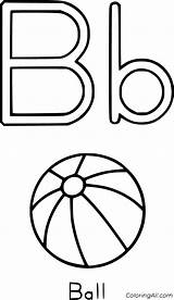 B For Ball Coloring Sheet Letter Is Bee coloring Page  Free sketch template