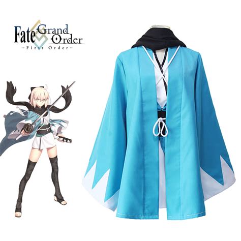 Okita Souji Cosplay Fate Grand Order FGO Sakura Saber Fate Stay Night – fortunecosplay