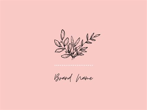 Selene's Logos - Floral Pink Minimalistic Small Business Logo by Selene ...