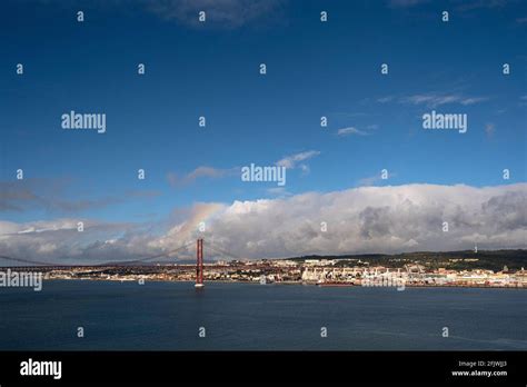 Almada, Portugal - 31 December 2020 : View of 25 de Abril bridge from Almada Stock Photo - Alamy