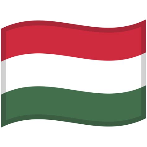 Hungary Waved Flag Icon | Waved Flags Iconpack | Wikipedia Authors