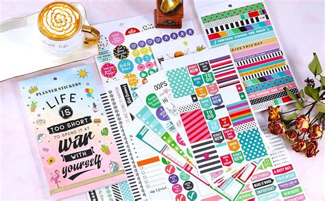 Planner Stickers - 28 Sheets / 1378 Stickers，Stunning Design Accessories Enhance and Simplify ...