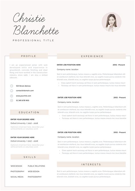 Acting Resume Template, Template Cv, Resume Design Template, Creative Resume Templates ...