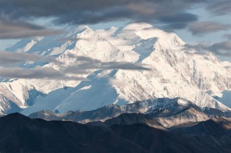 denali national park, mountain, snow, peak, alaska, landscape ...