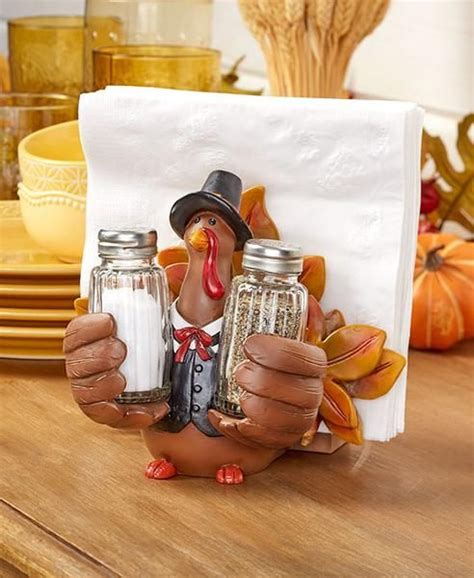 You'll love how this 2-in-1 Holiday Salt and Pepper Shaker with Napkin Holder adds some ...