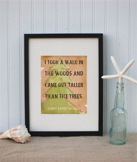 Printable i Took A Walk in the Woods Quote by - Etsy