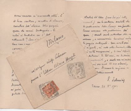 Lettera autografa firmata, datata Torino 31 ottobre 1902, inviata allo ...