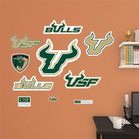 South Florida Bulls Logo Wall Decal | Shop Fathead® for South Florida ...