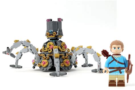 Zelda: Breath of the Wild Guardian and Link Minifigure | Lego zelda ...