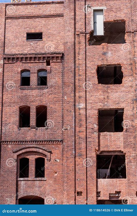 Renovation of a Historic Brick Building Stock Photo - Image of brewery ...