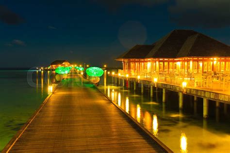 Sunset on sea in Maldives | Stock image | Colourbox