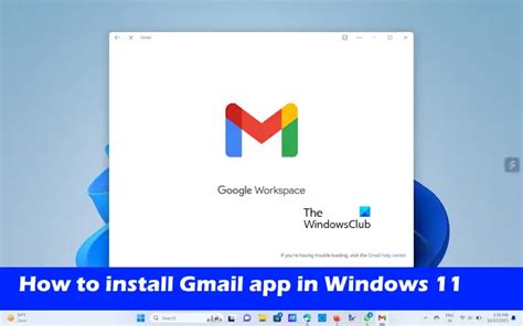 How to install Gmail app in Windows 11