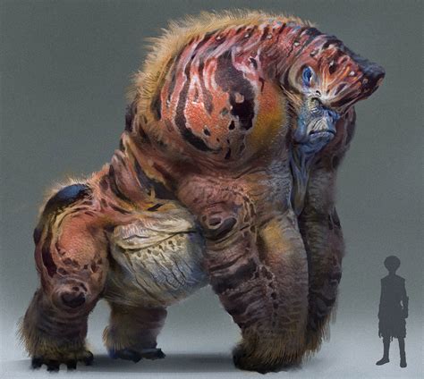 ArtStation - Alien gorilla design, sui yangyang | Fantasy creatures art ...