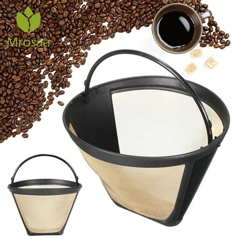 Aliexpress.com : Buy Mrosaa Durable Reusable Coffee Filter 10 12 Cup Permanent Cone Style Coffee ...