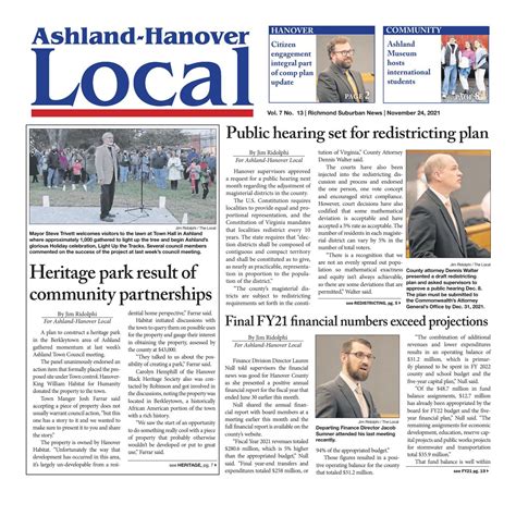 Ashland-Hanover Local – 11/24/2021 by Ashland Hanover Local - Issuu