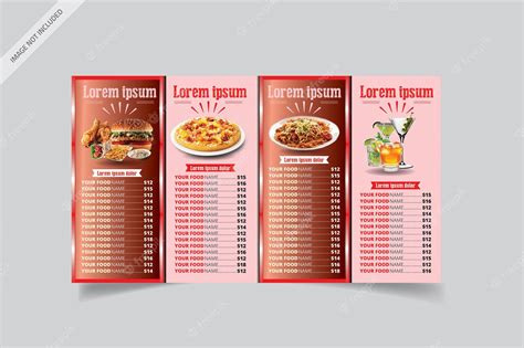 Premium Vector | Digital menu design templates