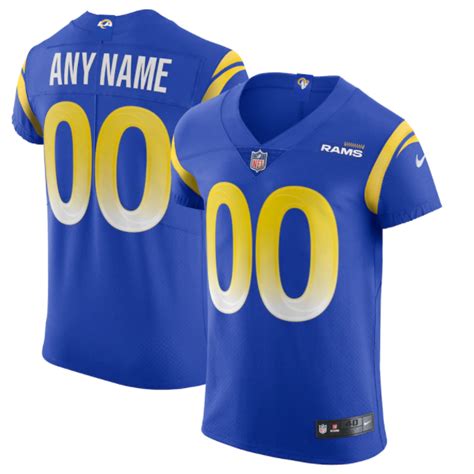 Men’s Los Angeles Rams Nike Royal Color Vapor Elite Custom Jersey ...