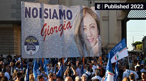 Italy May Get a Leader With Post-Fascist Roots - The New York Times