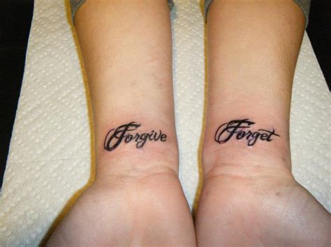 12 Nice Forgive Forget Wrist Tattoos - Tattoo Designs – TattoosBag.com