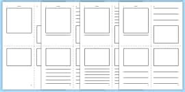 Book Template For Kids To Write On